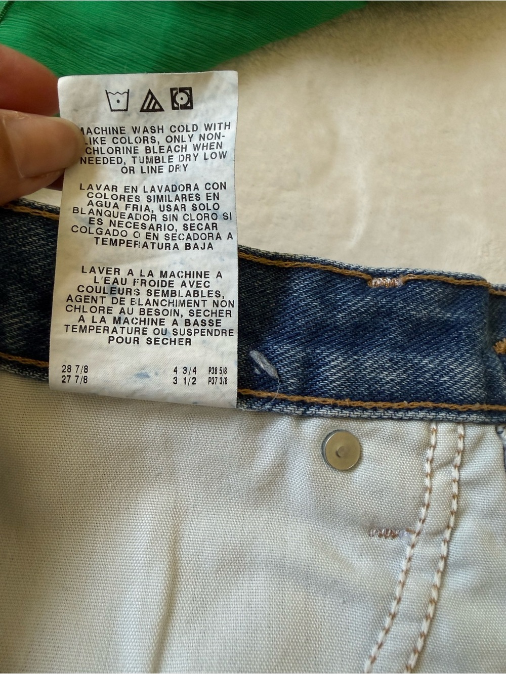 Vintage Wrangler Cutoff Denim Shorts Y2K Cowgirl Frayed Hem High Rise 25 - Picture 8 of 8